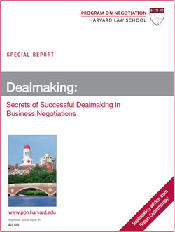 dealmaking secrets of successful dealmaking in business negotiations