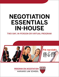 Negotiation Essentials In-House Program Guide