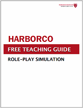 Harborco Role Play Simulation Pon Program On Negotiation At Harvard Law School